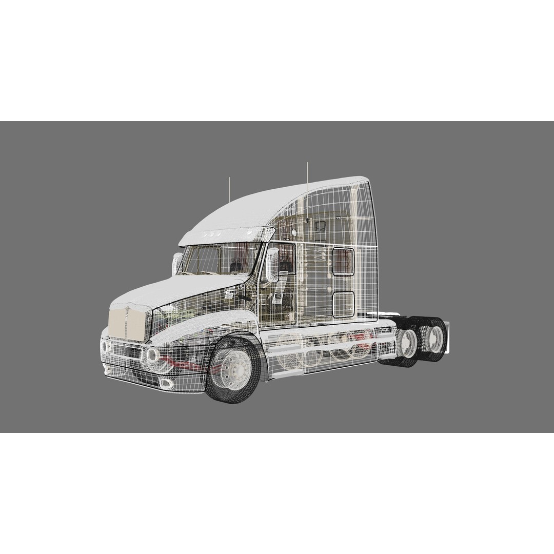 Christmas Truck 3D Model – Low Poly Game Asset, PBR Textures, FBX - View 16