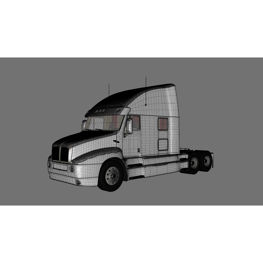 Christmas Truck 3D Model – Low Poly Game Asset, PBR Textures, FBX - View 17
