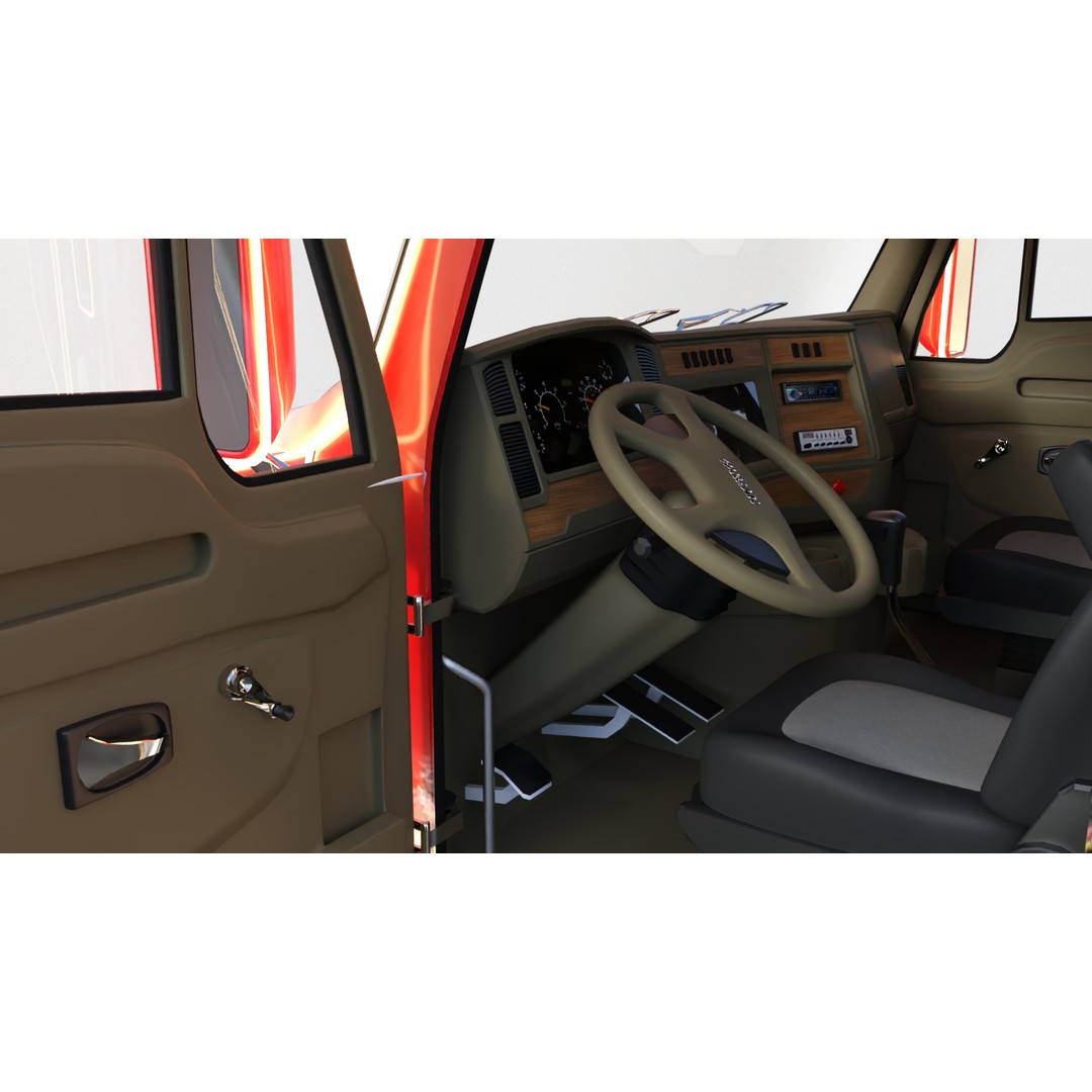 Christmas Truck 3D Model – Low Poly Game Asset, PBR Textures, FBX - View 5