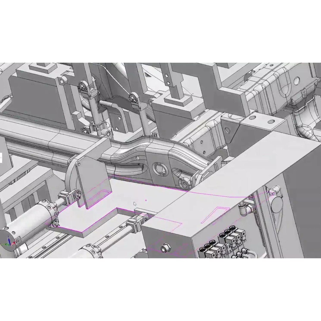 Car Chassis Welding Fixture 3D Model – High Precision CAD Design, FBX - View 10