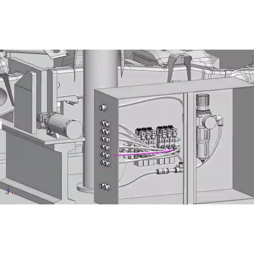 Car Chassis Welding Fixture 3D Model – High Precision CAD Design, FBX - View 16