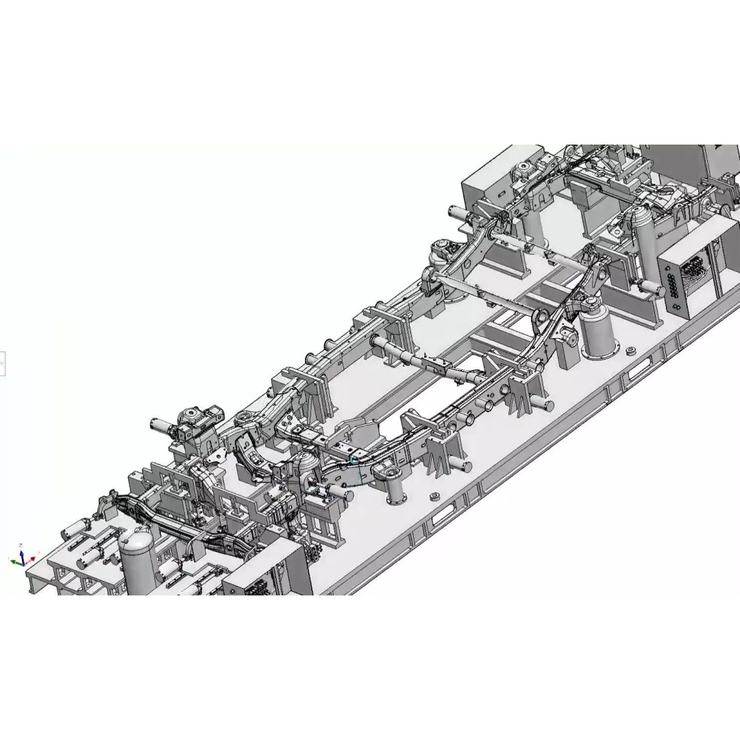 Car Chassis Welding Fixture 3D Model – High Precision CAD Design, FBX - View 17