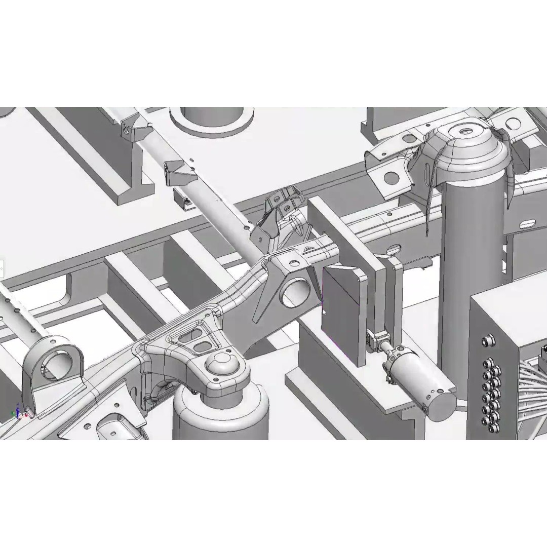 Car Chassis Welding Fixture 3D Model – High Precision CAD Design, FBX - View 19