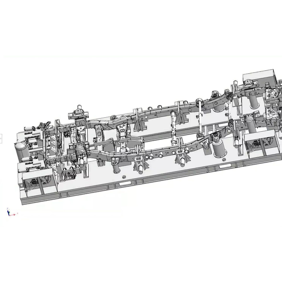 Car Chassis Welding Fixture 3D Model – High Precision CAD Design, FBX - View 22