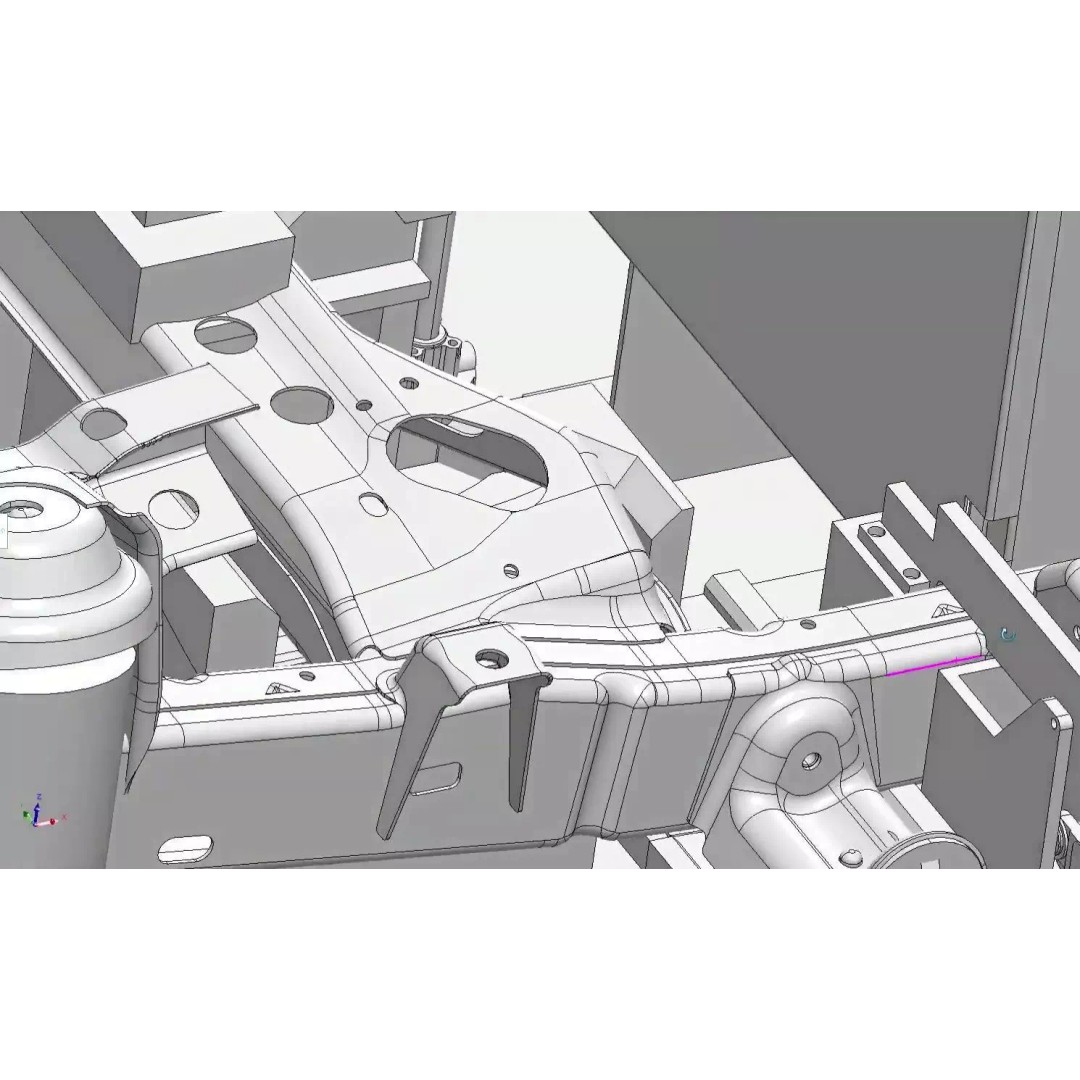 Car Chassis Welding Fixture 3D Model – High Precision CAD Design, FBX - View 23