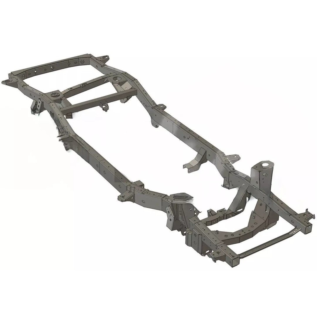 Car Chassis Welding Fixture 3D Model – High Precision CAD Design, FBX - View 4