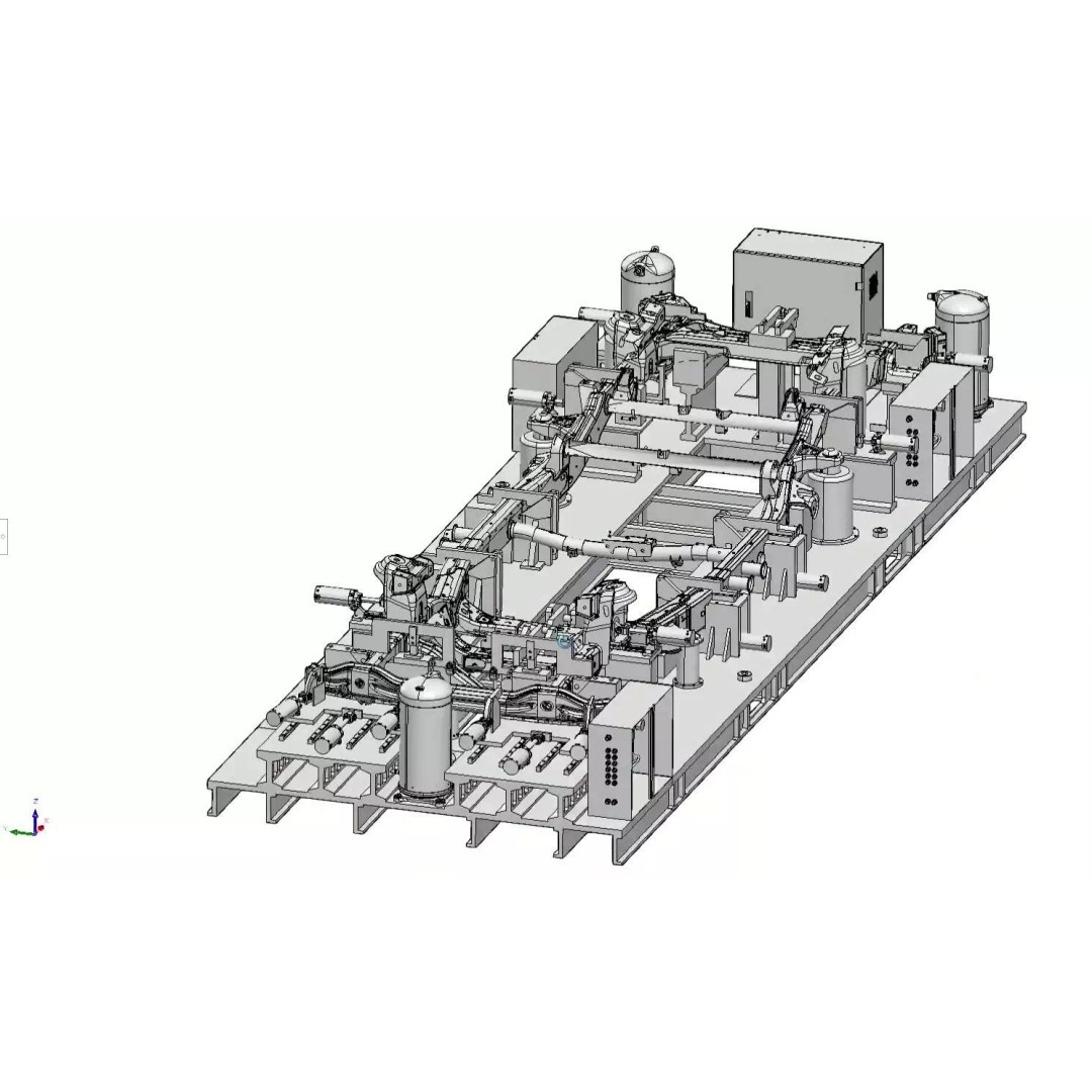 Car Chassis Welding Fixture 3D Model – High Precision CAD Design, FBX - View 8