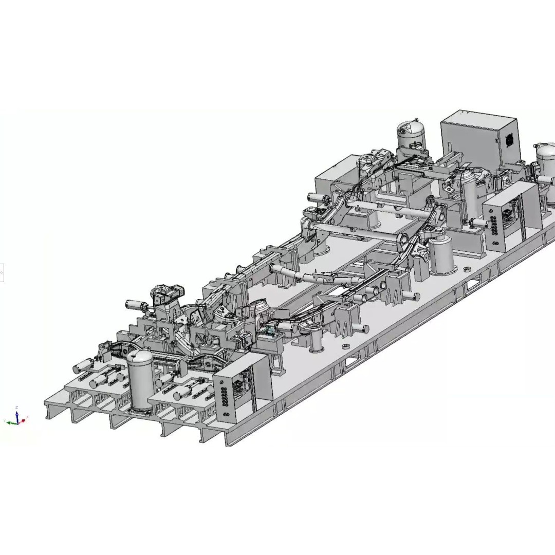 Car Chassis Welding Fixture 3D Model – High Precision CAD Design, FBX - View 9
