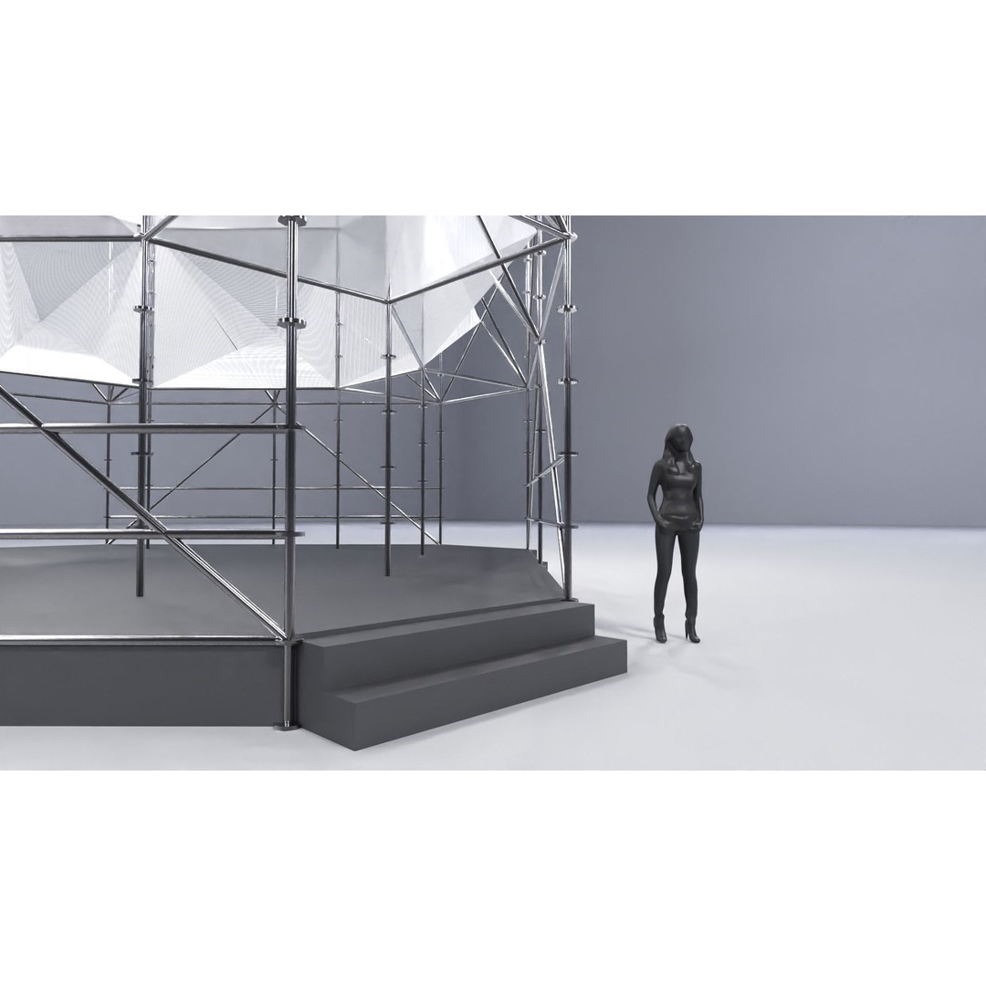 Layher Structure Pavilion 6 3D Model – Architectural Pavilion, FBX, OBJ - View 10