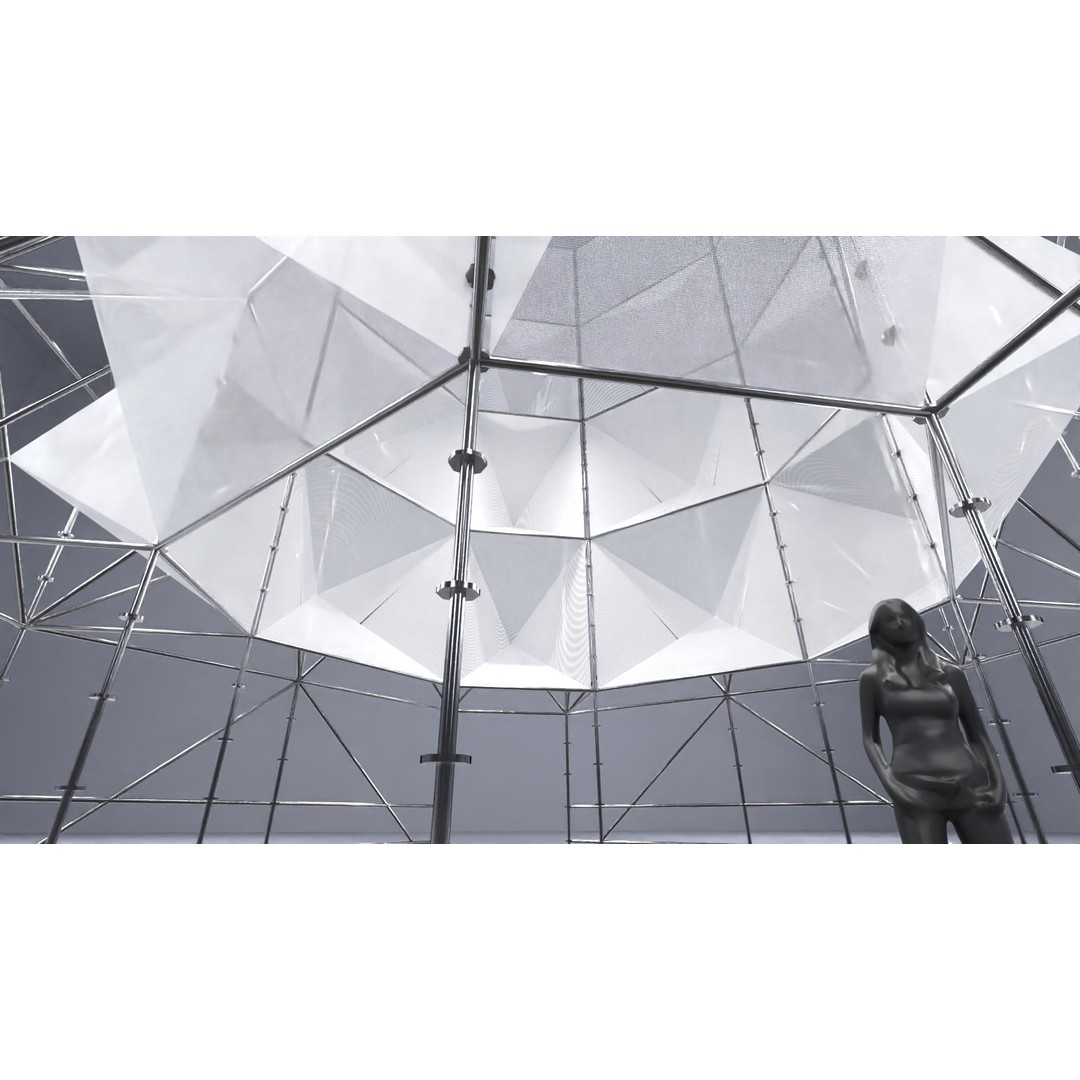 Layher Structure Pavilion 6 3D Model – Architectural Pavilion, FBX, OBJ - View 12