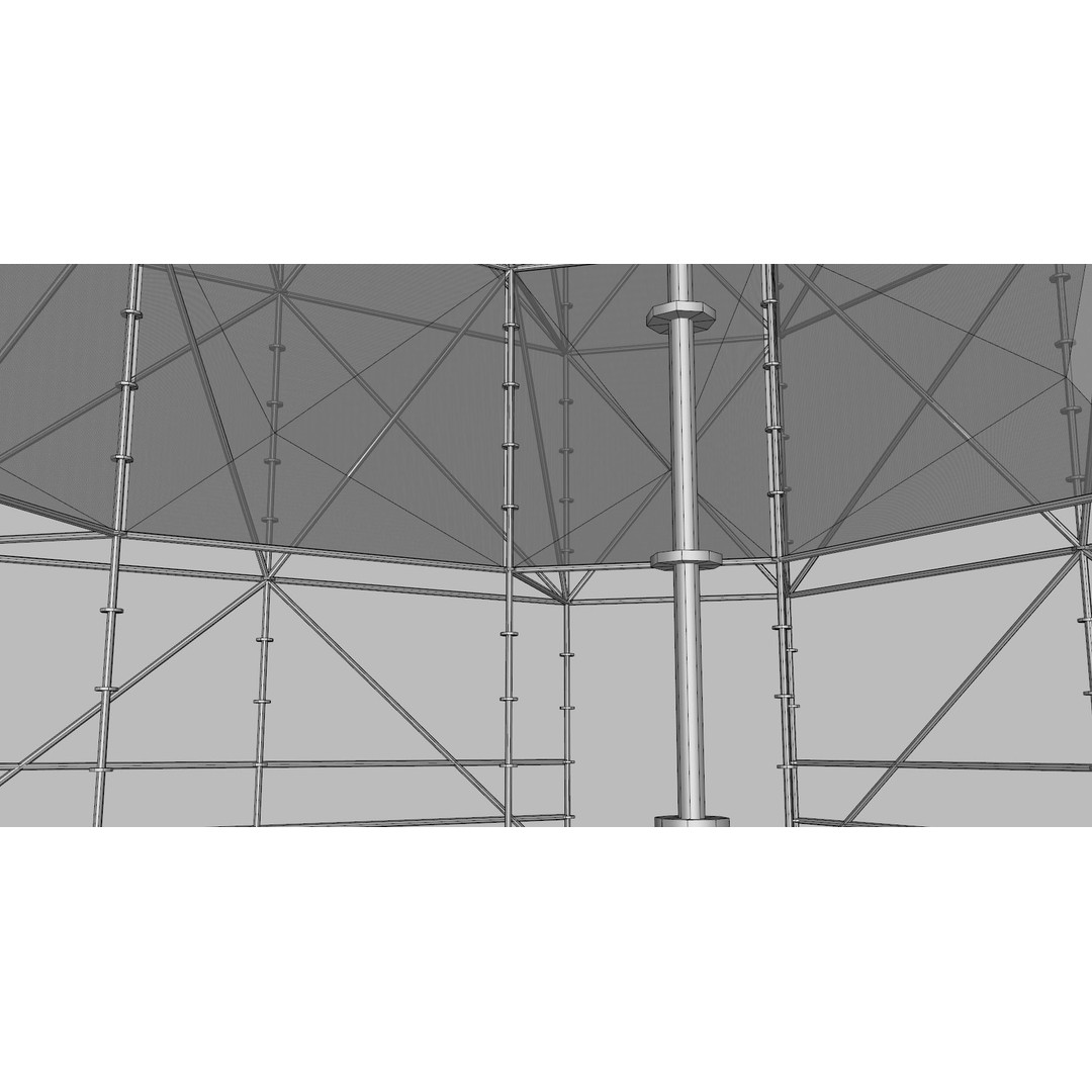 Layher Structure Pavilion 6 3D Model – Architectural Pavilion, FBX, OBJ - View 17