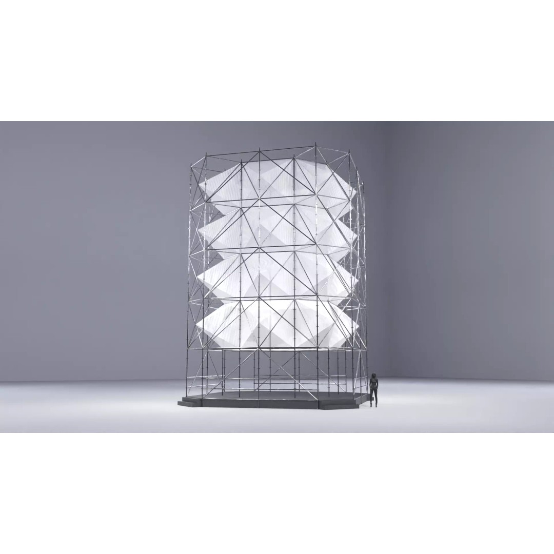Layher Structure Pavilion 6 3D Model – Architectural Pavilion, FBX, OBJ - View 2