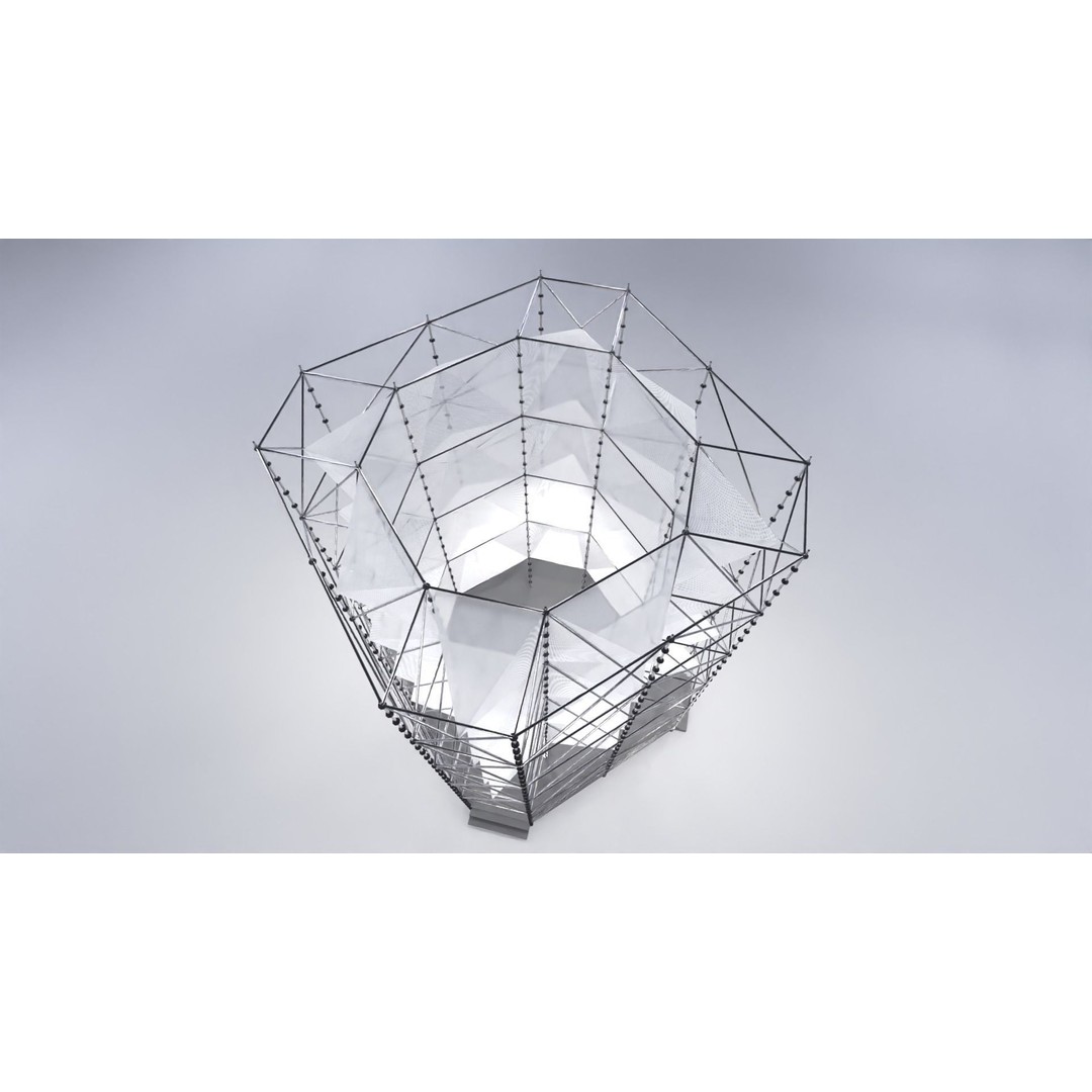 Layher Structure Pavilion 6 3D Model – Architectural Pavilion, FBX, OBJ - View 3