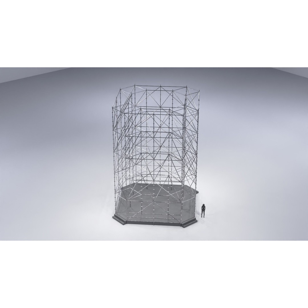 Layher Structure Pavilion 6 3D Model – Architectural Pavilion, FBX, OBJ - View 5