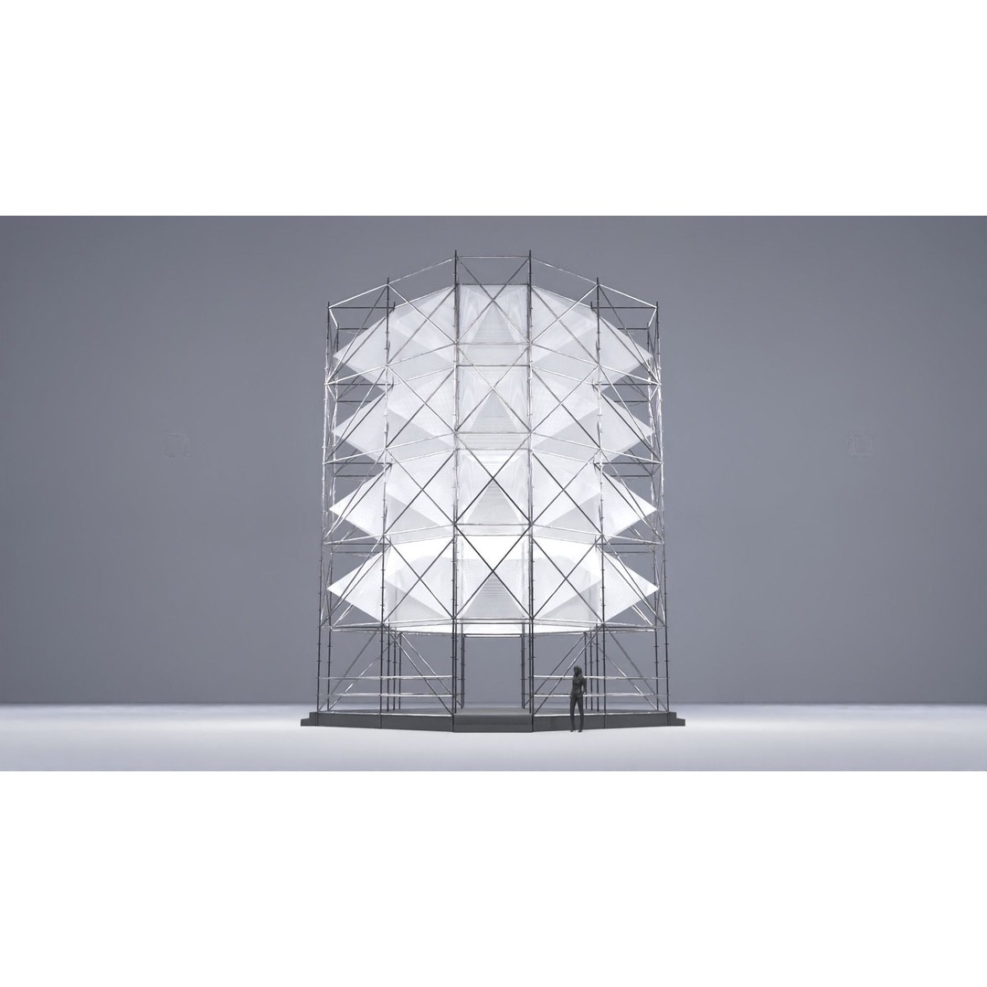 Layher Structure Pavilion 6 3D Model – Architectural Pavilion, FBX, OBJ - View 7