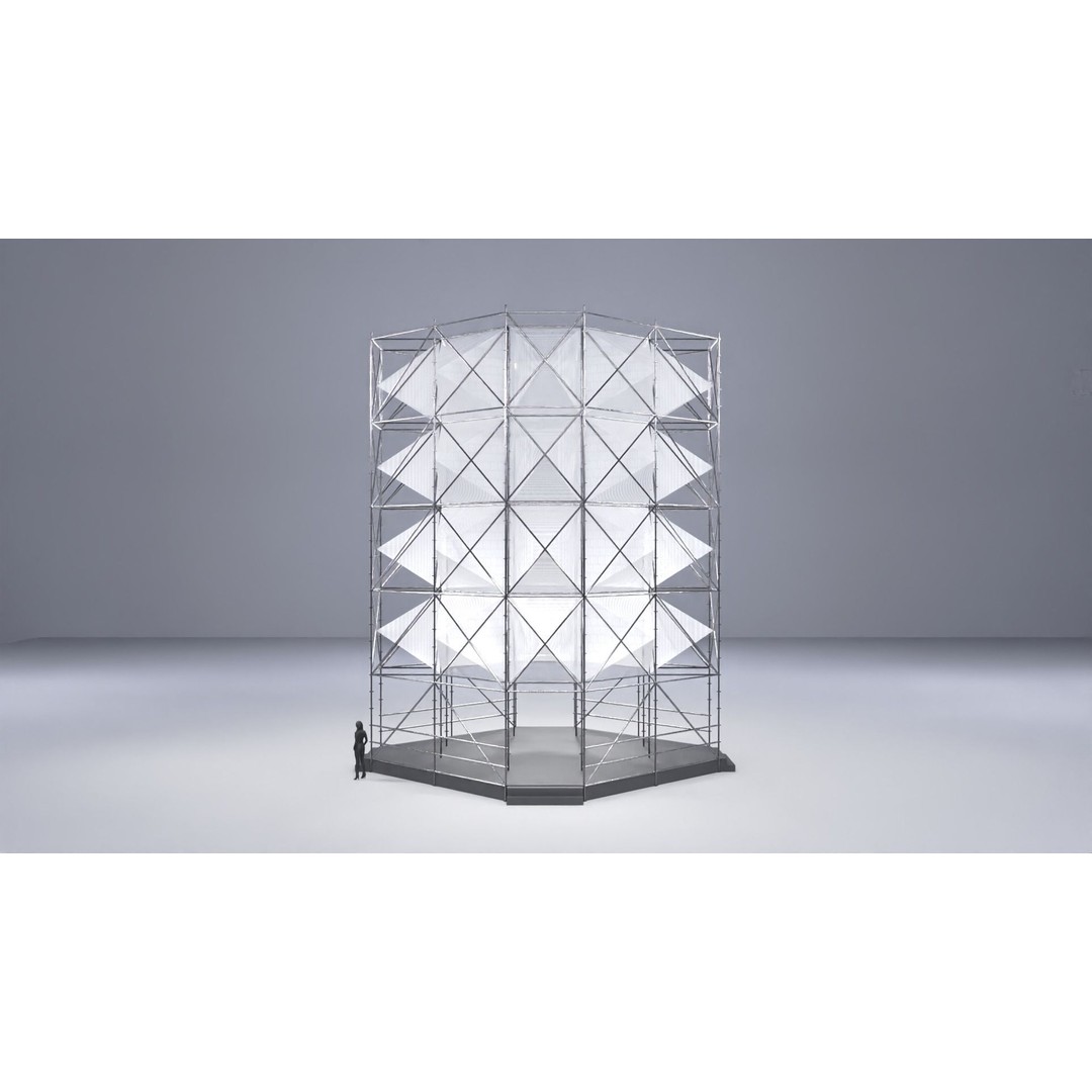 Layher Structure Pavilion 6 3D Model – Architectural Pavilion, FBX, OBJ - View 8