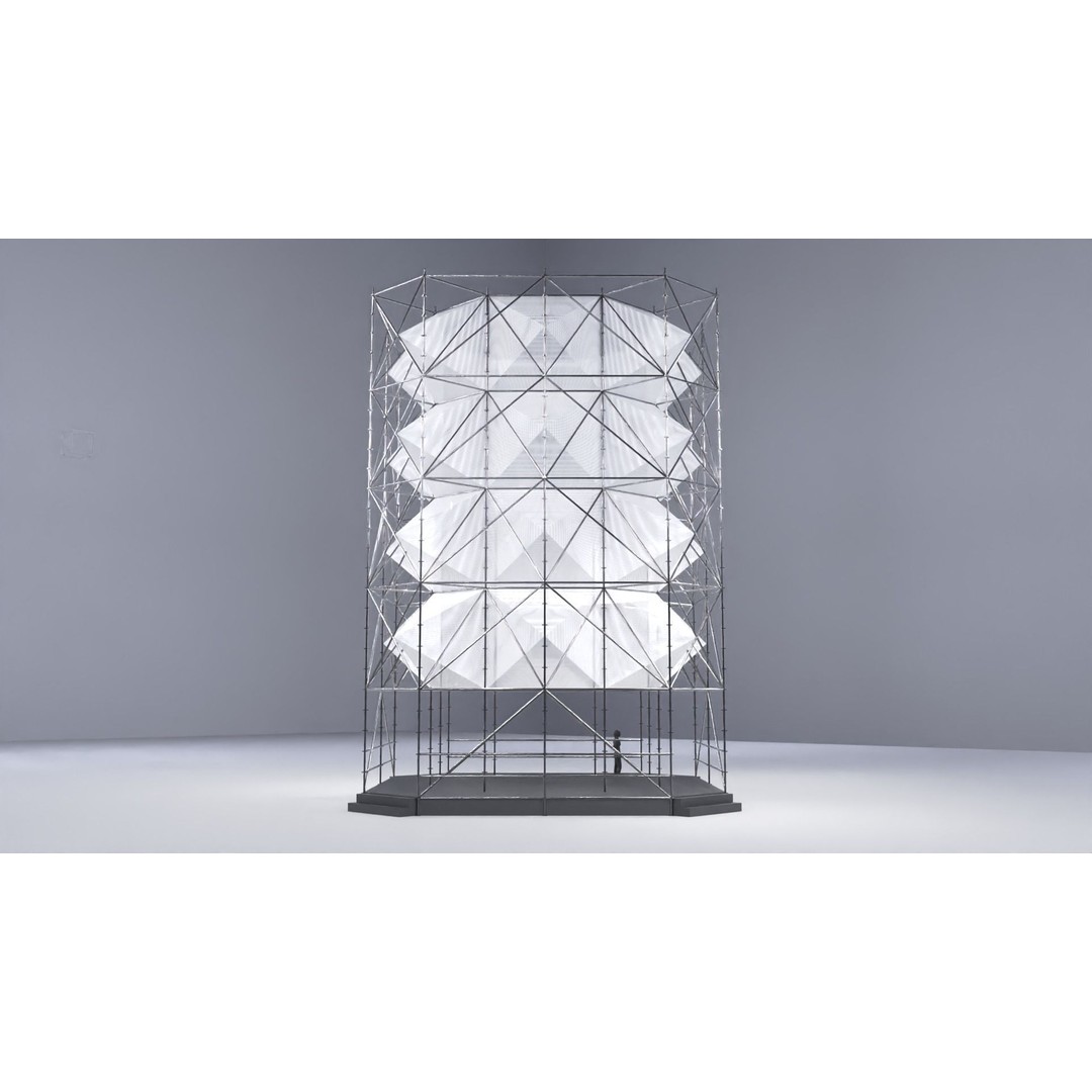 Layher Structure Pavilion 6 3D Model – Architectural Pavilion, FBX, OBJ - View 9