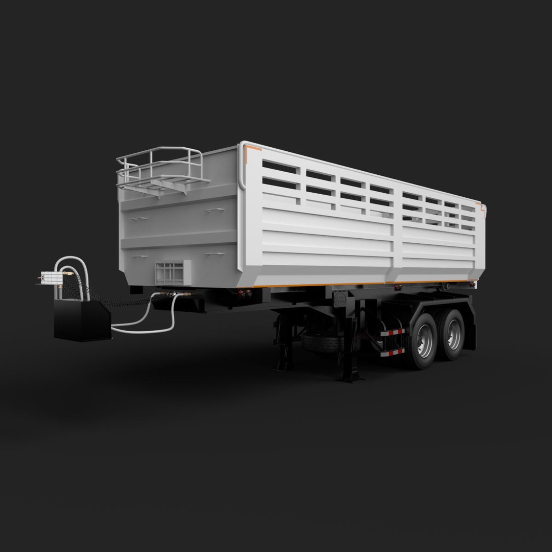 DECA-GXZ360 Only Dump 3D Model – High Poly Vehicle, FBX, OBJ - View 11