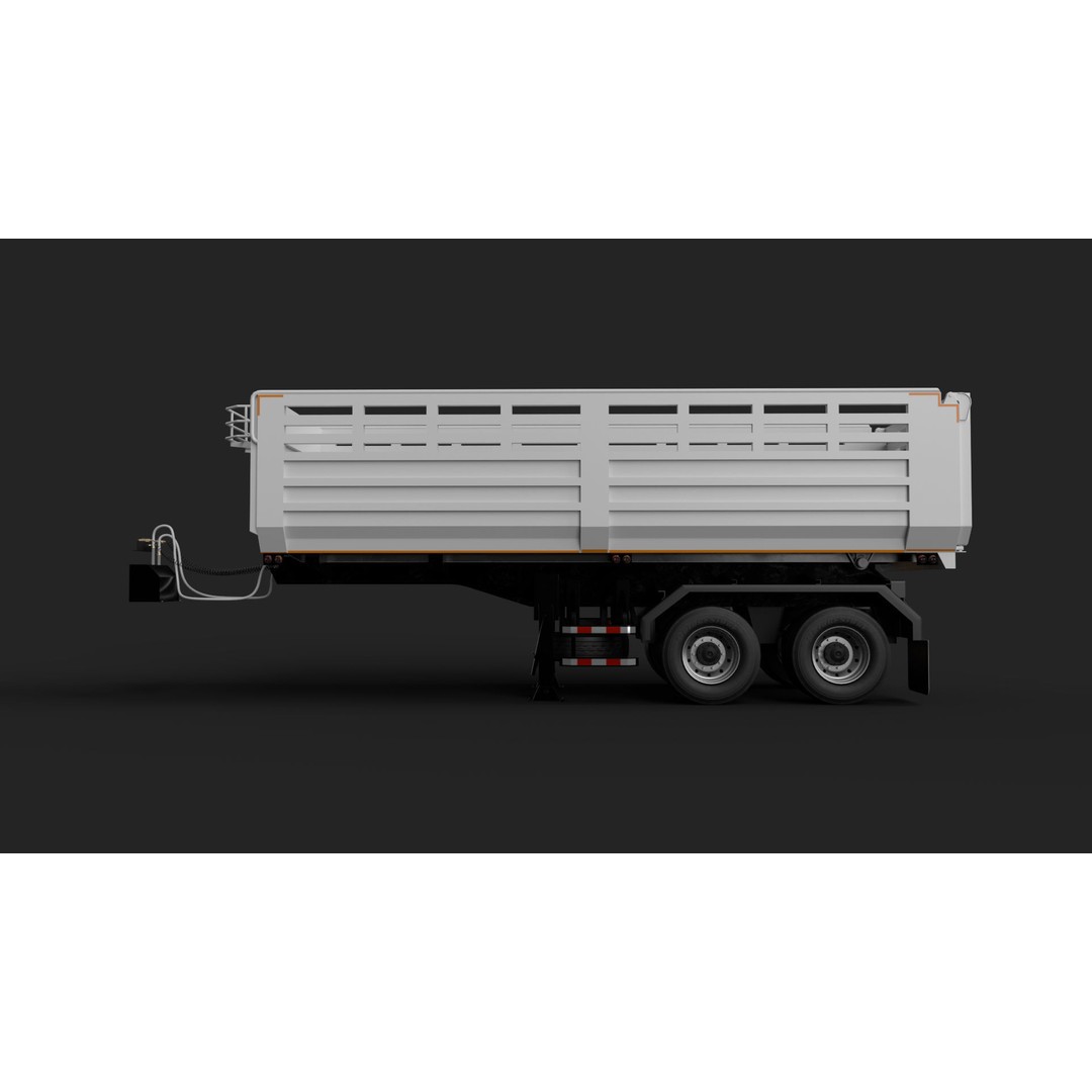 DECA-GXZ360 Only Dump 3D Model – High Poly Vehicle, FBX, OBJ - View 3