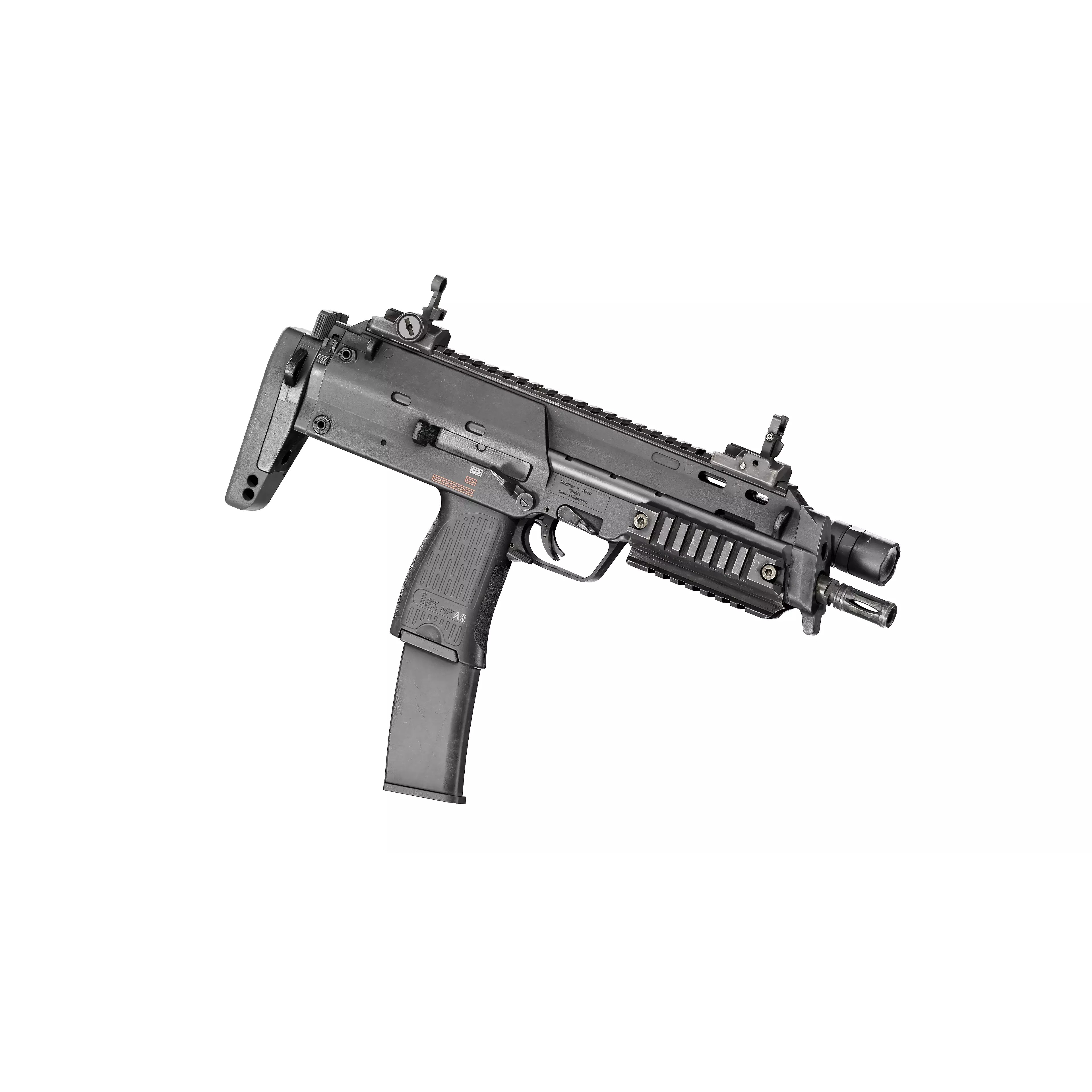 HK MP7 A2 SMG - Low-Poly Game-Ready 3D Model - View 5