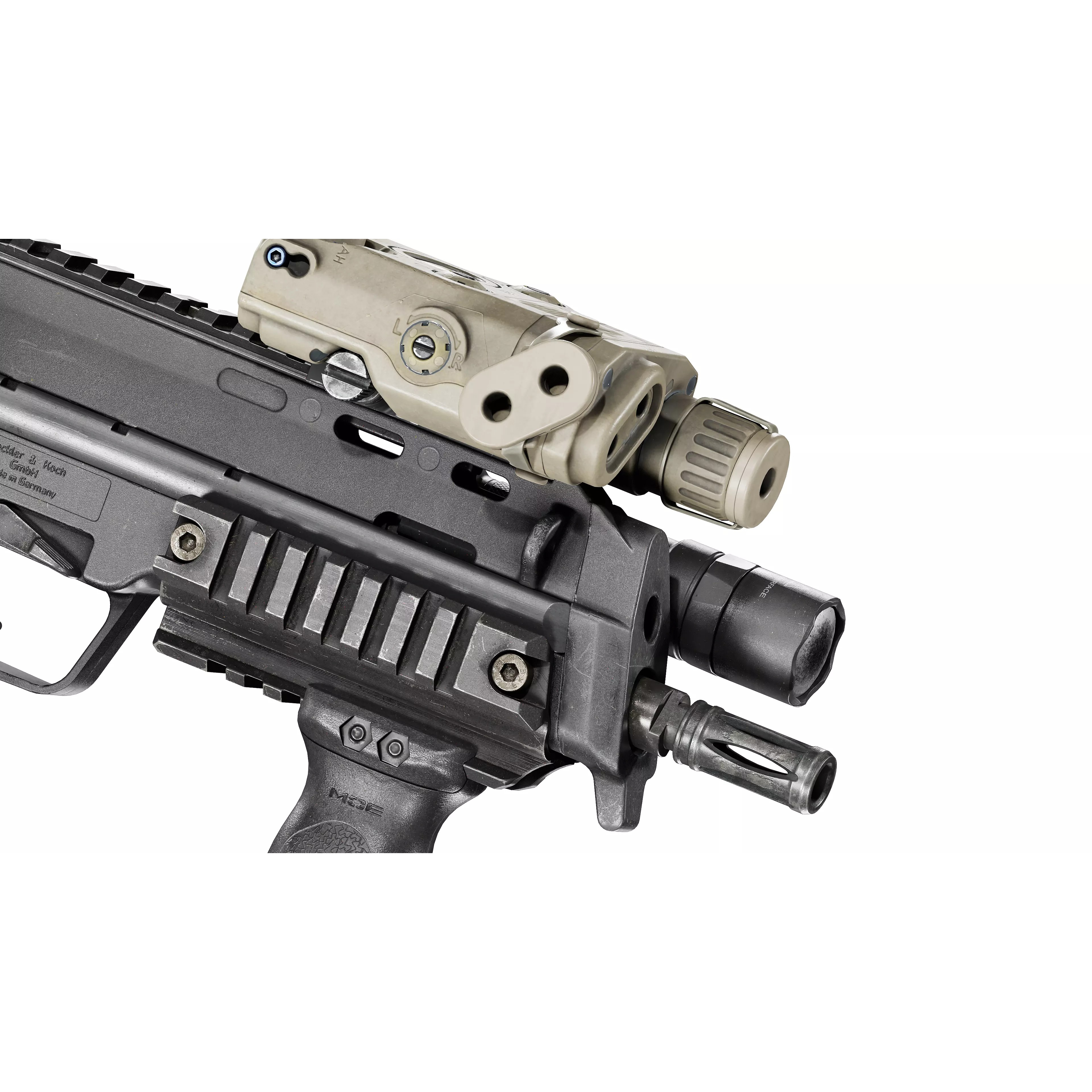 HK MP7 A2 SMG - Low-Poly Game-Ready 3D Model - View 6