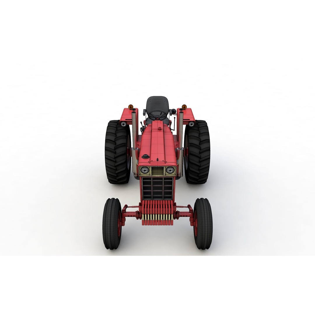 International Harvester 1468 Tractor 3D Model – High Detail Vehicle Asset, FBX, OBJ - View 14