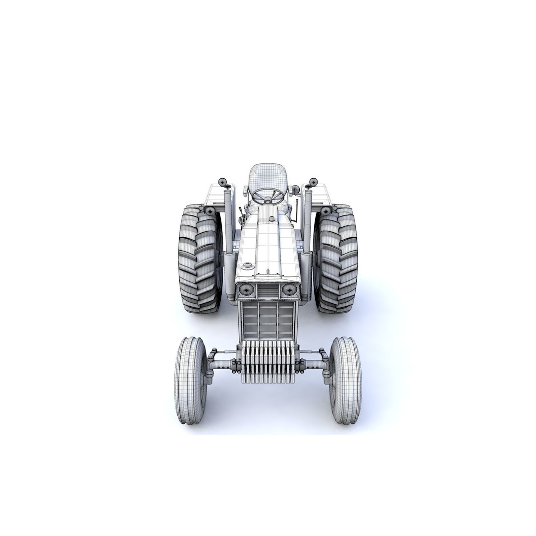 International Harvester 1468 Tractor 3D Model – High Detail Vehicle Asset, FBX, OBJ - View 15
