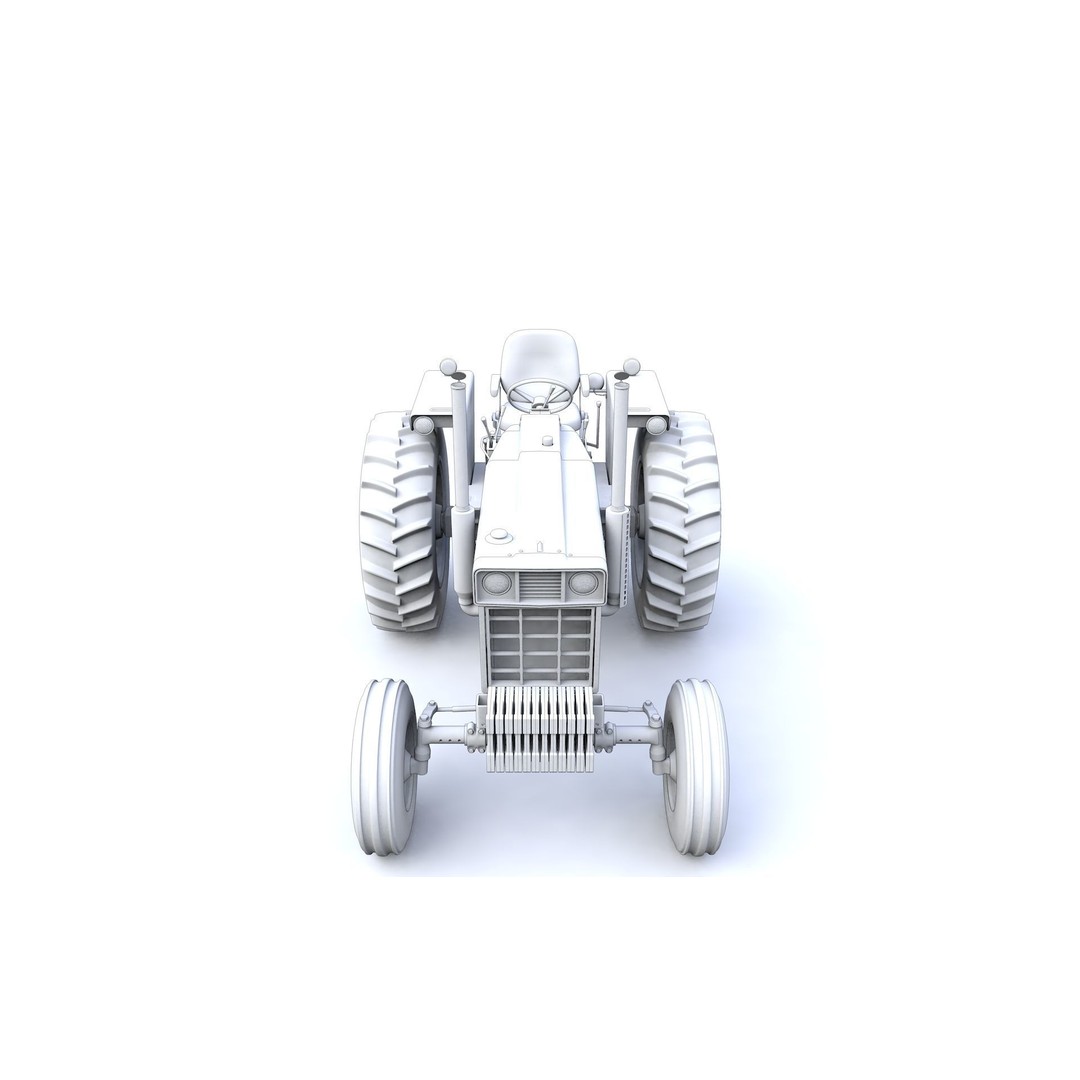 International Harvester 1468 Tractor 3D Model – High Detail Vehicle Asset, FBX, OBJ - View 16