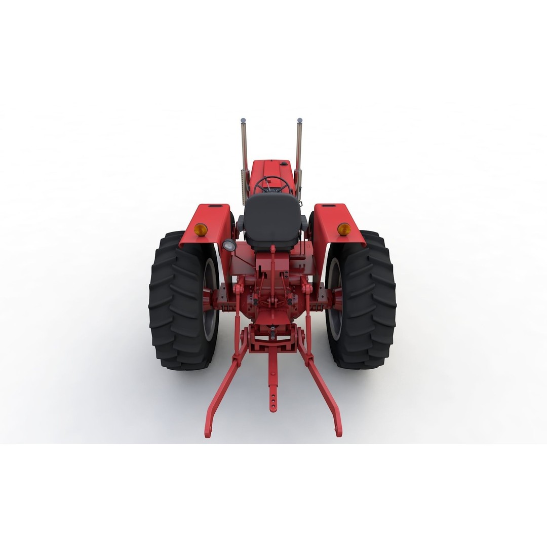 International Harvester 1468 Tractor 3D Model – High Detail Vehicle Asset, FBX, OBJ - View 9