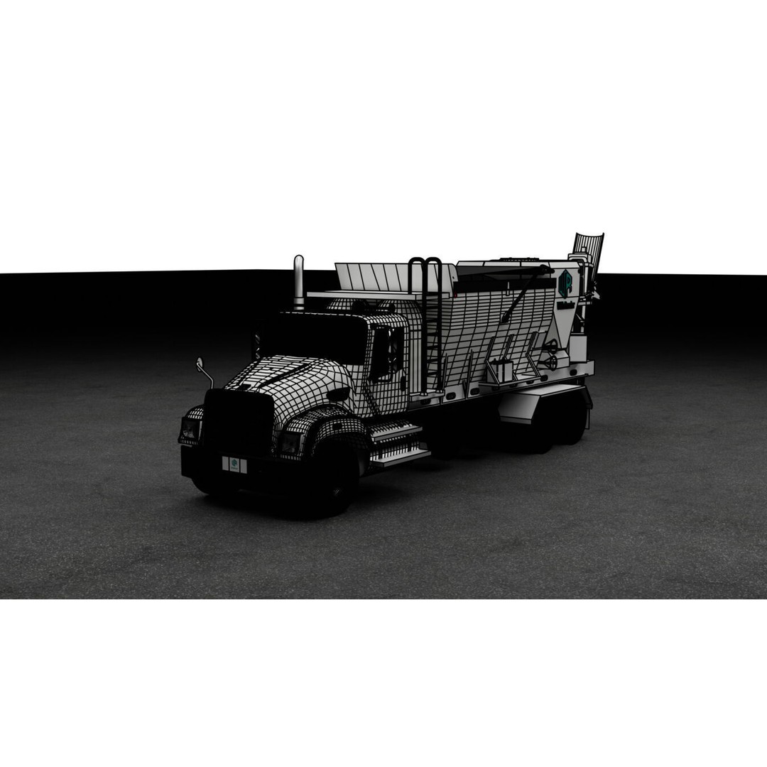 Volumetric Concrete Mixer Truck 3D Model – High-Quality Animated Asset, FBX, OBJ - View 10