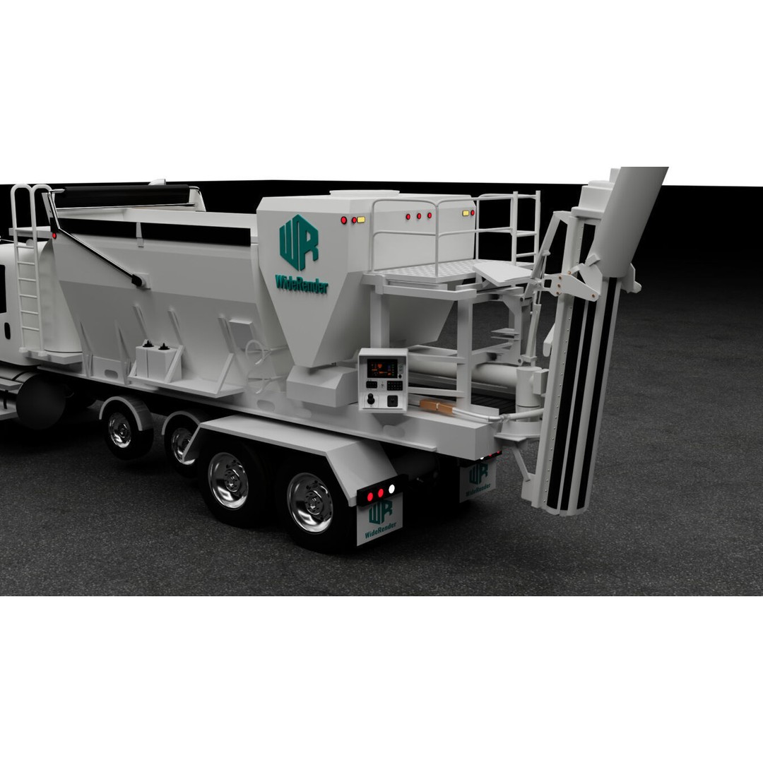 Volumetric Concrete Mixer Truck 3D Model – High-Quality Animated Asset, FBX, OBJ - View 7