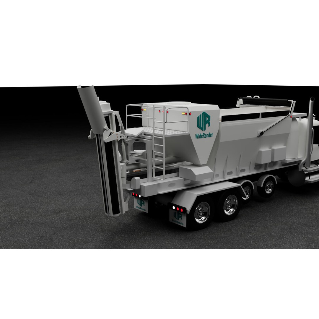Volumetric Concrete Mixer Truck 3D Model – High-Quality Animated Asset, FBX, OBJ - View 8