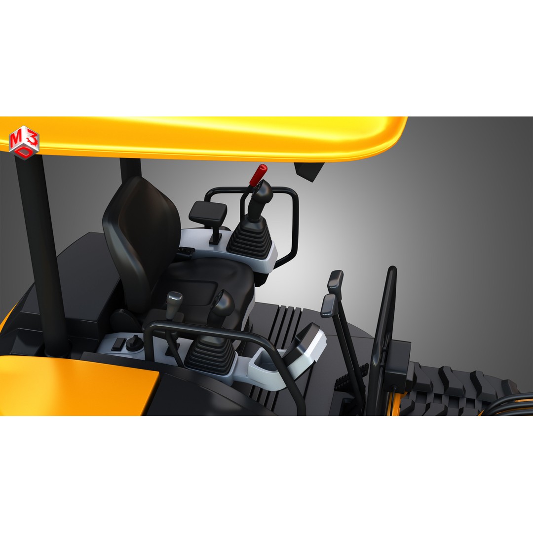 Komatsu PC45MR-5 3D Model – High Poly Hydraulic Excavator, FBX & More