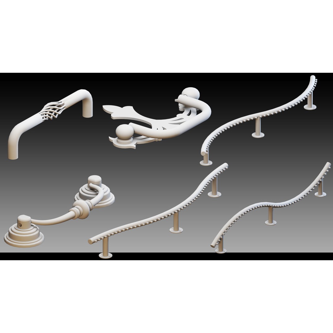 Cabinet Handles 3D Model – High Detail Polygon Mesh, FBX, OBJ - View 13
