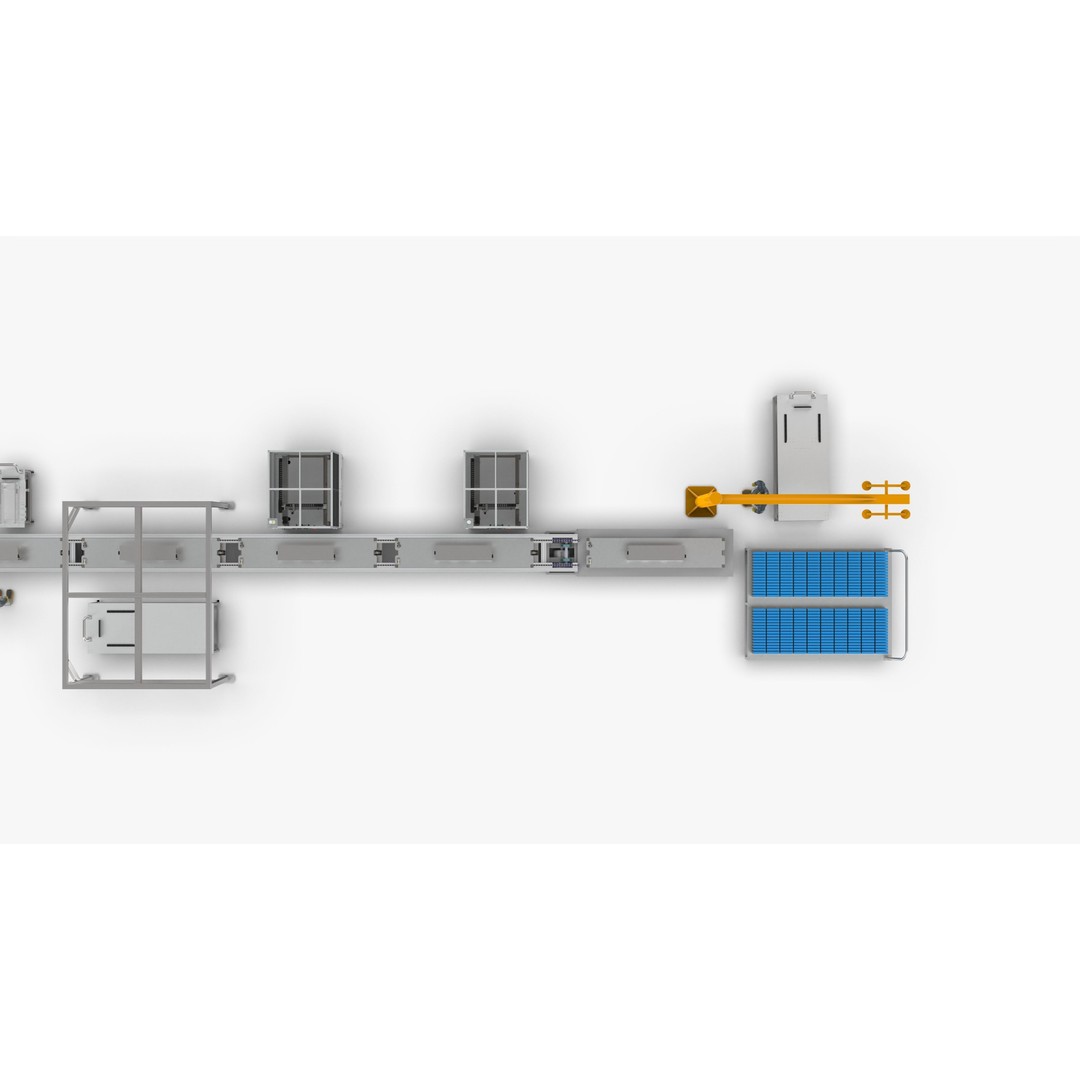 Automatic Soft Pack Battery Production Line 3D Model – Industrial Machinery, SolidWorks, OBJ, FBX - View 12