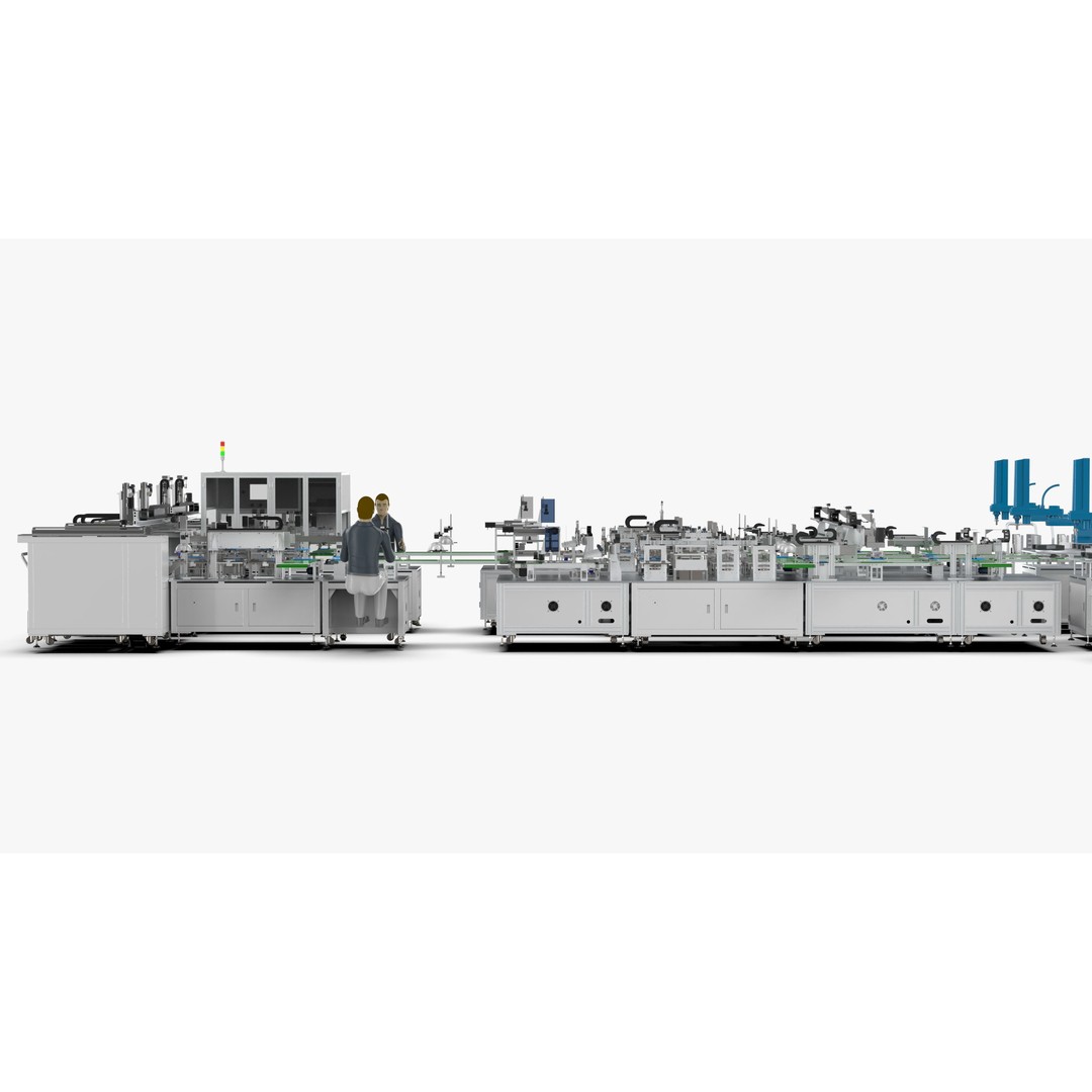 Automatic Soft Pack Battery Production Line 3D Model – Industrial Machinery, SolidWorks, OBJ, FBX - View 13