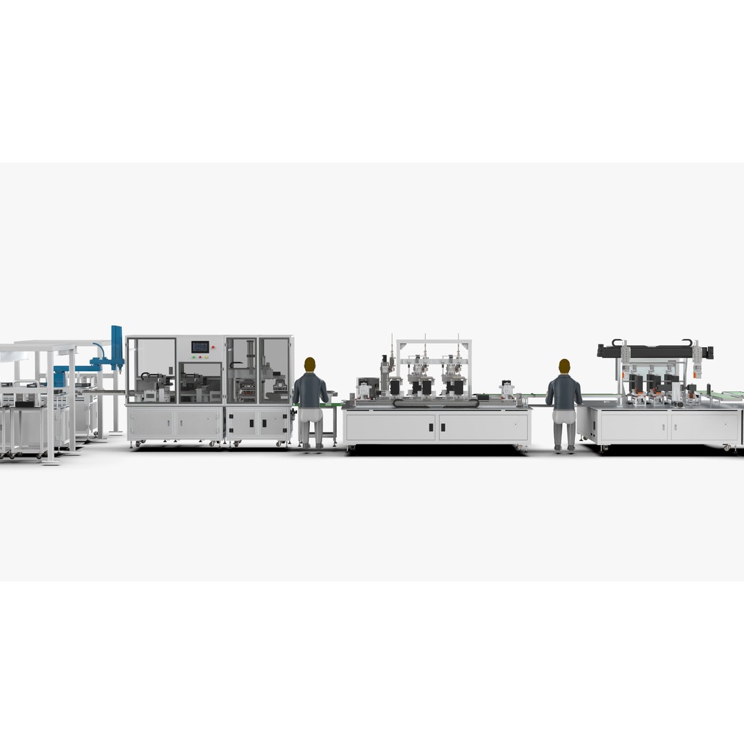 Automatic Soft Pack Battery Production Line 3D Model – Industrial Machinery, SolidWorks, OBJ, FBX - View 15