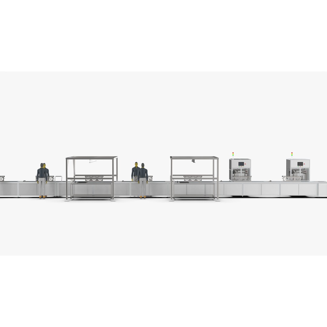 Automatic Soft Pack Battery Production Line 3D Model – Industrial Machinery, SolidWorks, OBJ, FBX - View 17