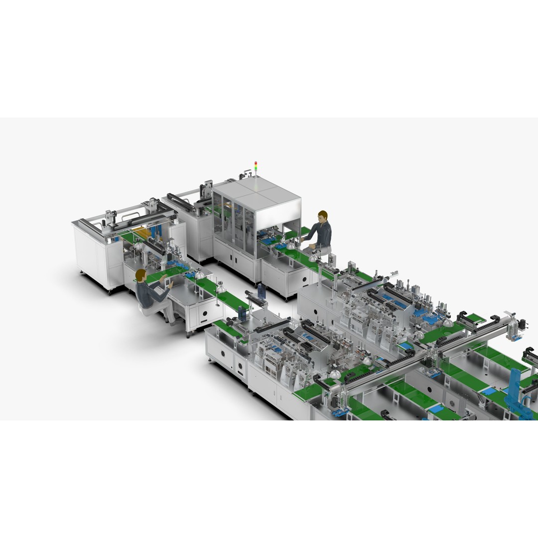 Automatic Soft Pack Battery Production Line 3D Model – Industrial Machinery, SolidWorks, OBJ, FBX - View 19