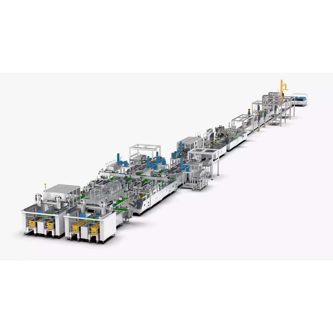 Automatic Soft Pack Battery Production Line 3D Model – Industrial Machinery, SolidWorks, OBJ, FBX - View 2