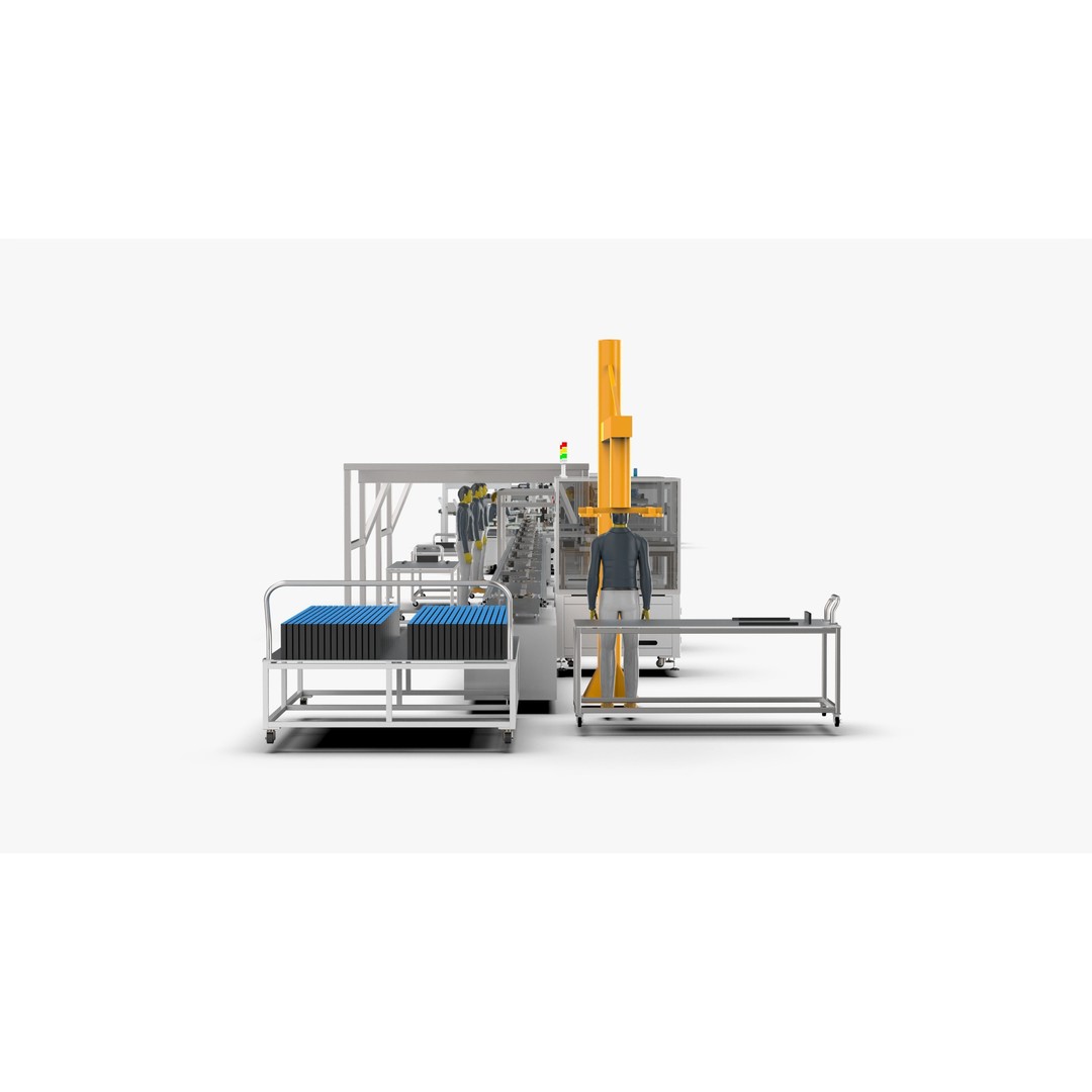 Automatic Soft Pack Battery Production Line 3D Model – Industrial Machinery, SolidWorks, OBJ, FBX - View 22