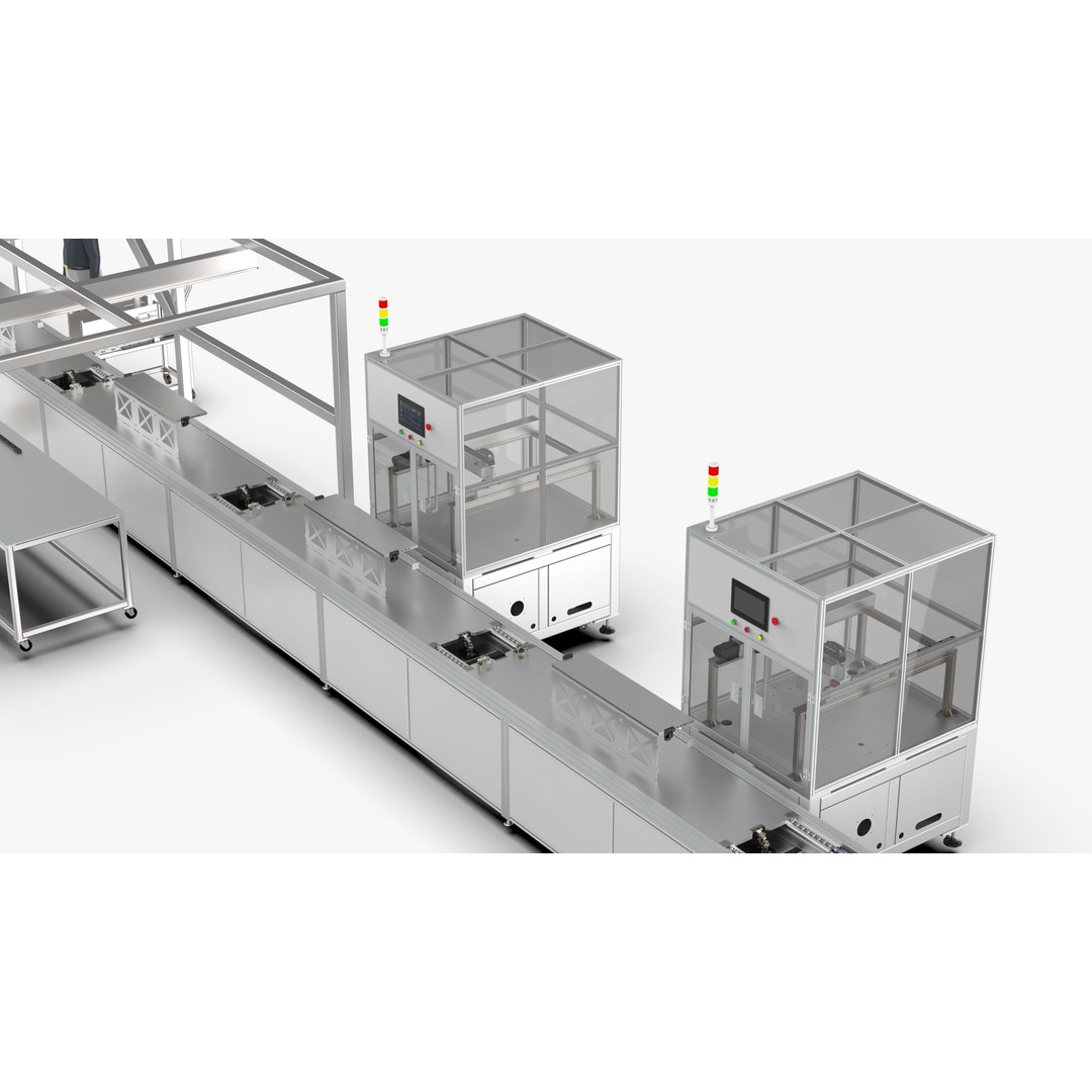 Automatic Soft Pack Battery Production Line 3D Model – Industrial Machinery, SolidWorks, OBJ, FBX - View 26