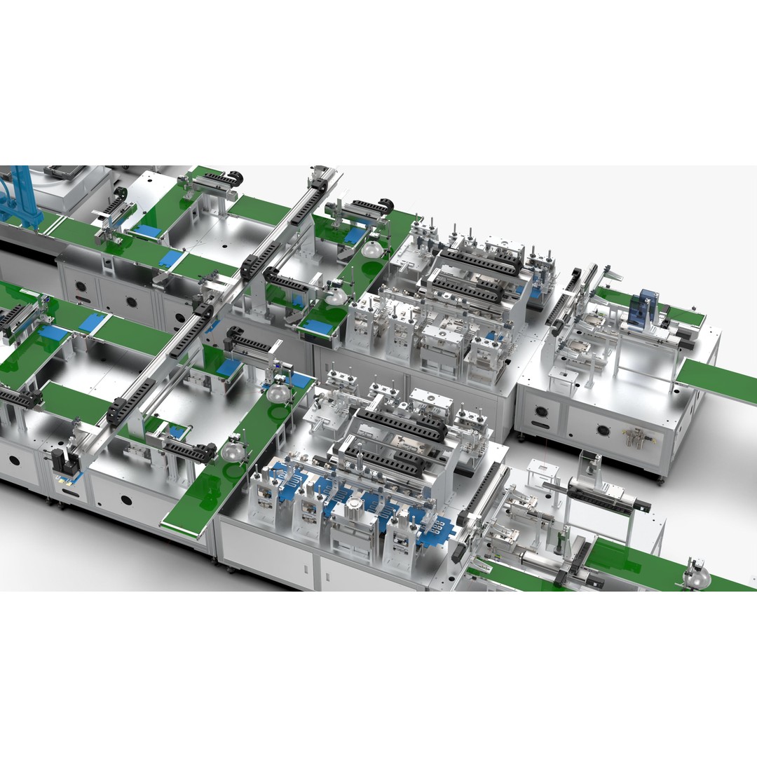 Automatic Soft Pack Battery Production Line 3D Model – Industrial Machinery, SolidWorks, OBJ, FBX - View 28