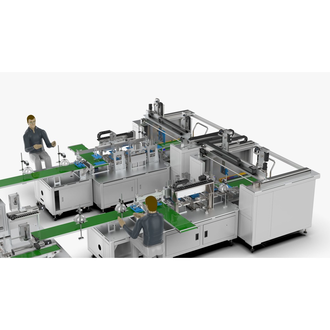 Automatic Soft Pack Battery Production Line 3D Model – Industrial Machinery, SolidWorks, OBJ, FBX - View 29