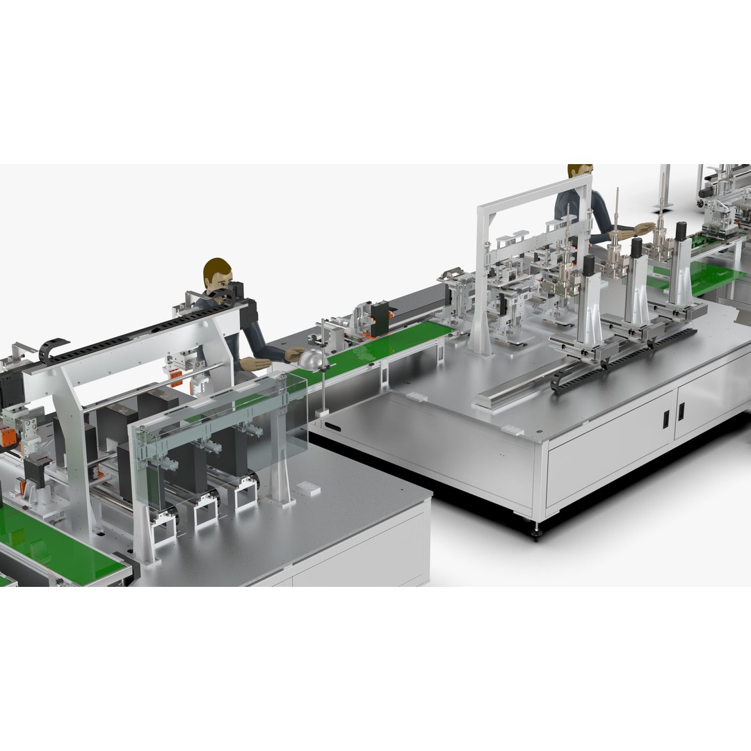 Automatic Soft Pack Battery Production Line 3D Model – Industrial Machinery, SolidWorks, OBJ, FBX - View 31