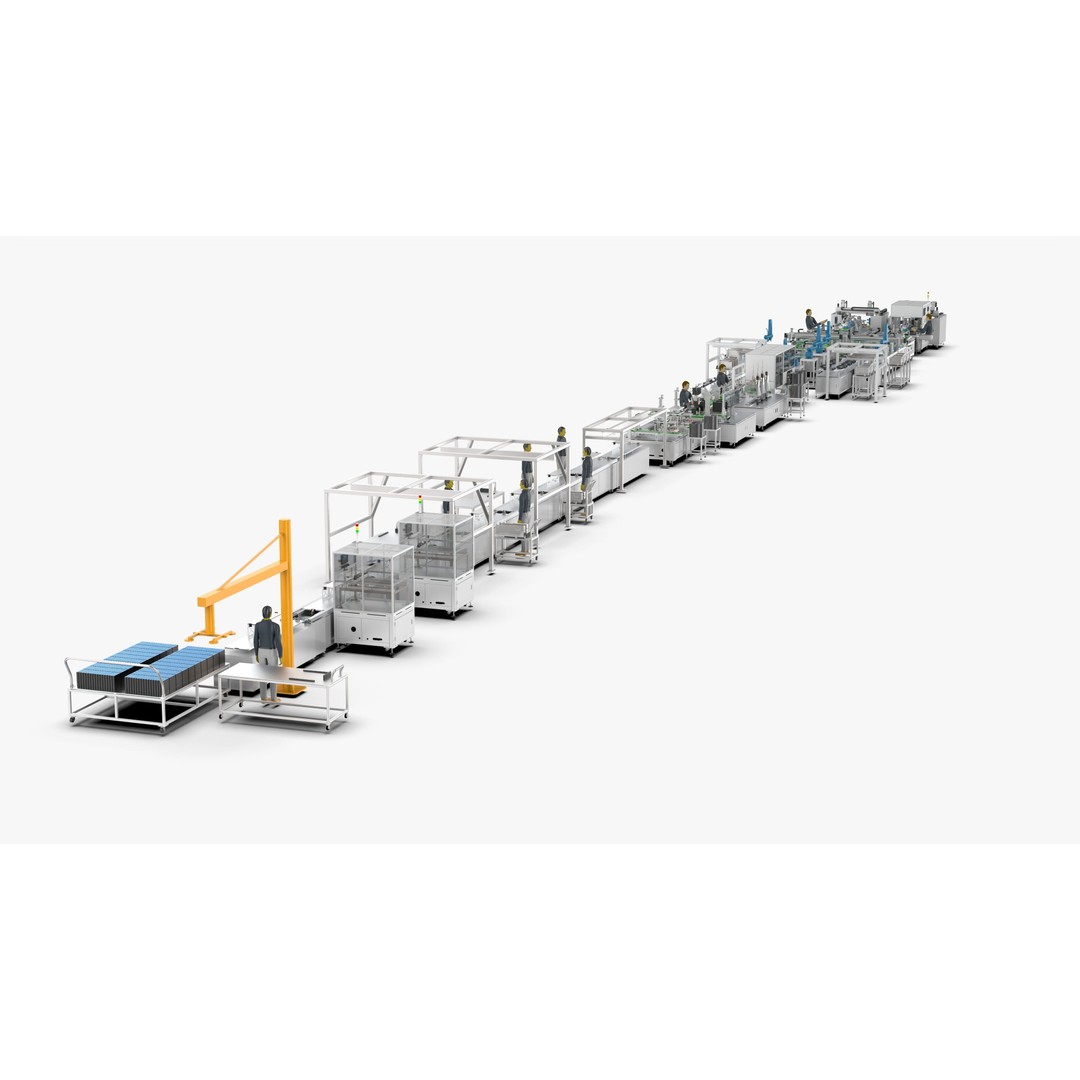 Automatic Soft Pack Battery Production Line 3D Model – Industrial Machinery, SolidWorks, OBJ, FBX - View 4