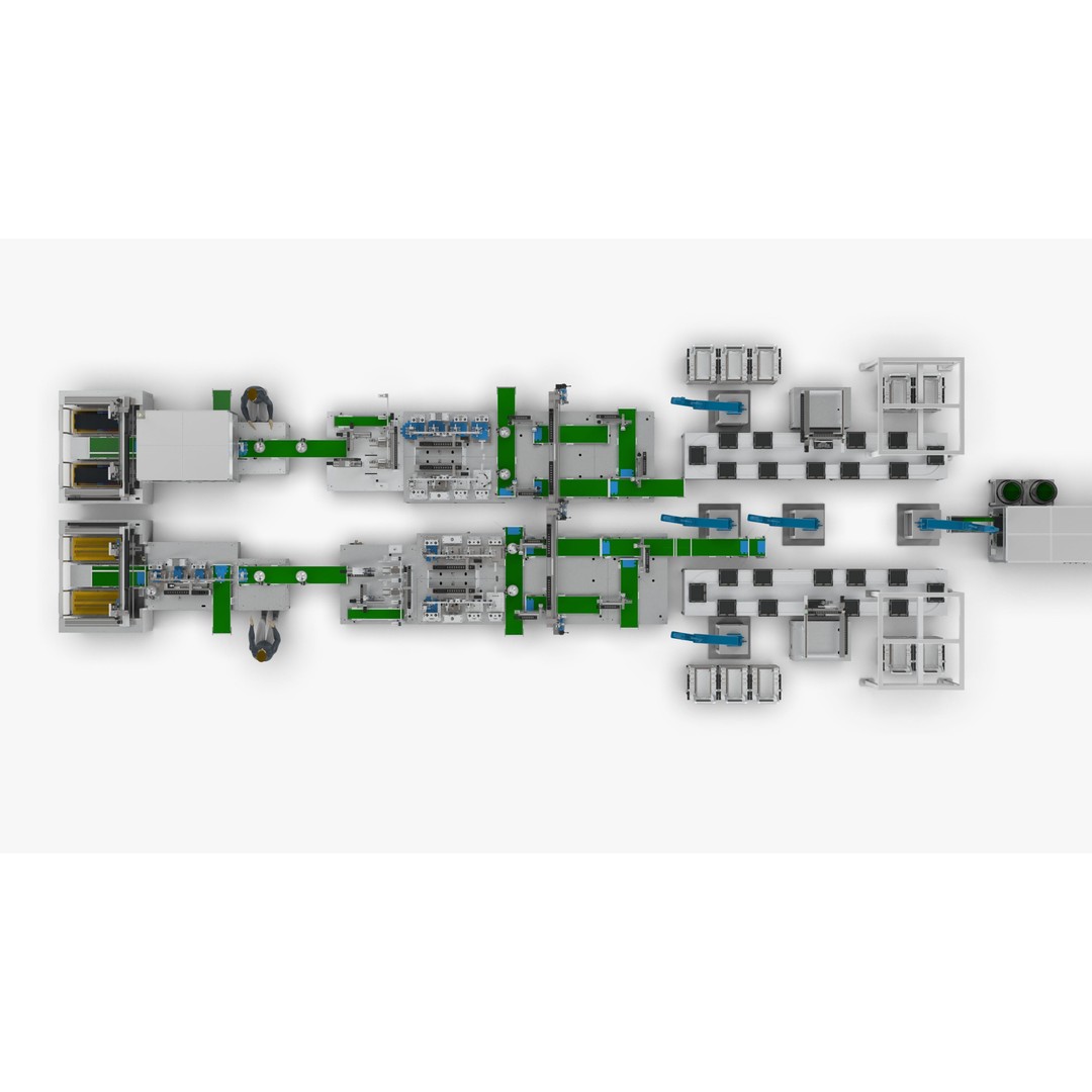 Automatic Soft Pack Battery Production Line 3D Model – Industrial Machinery, SolidWorks, OBJ, FBX - View 9