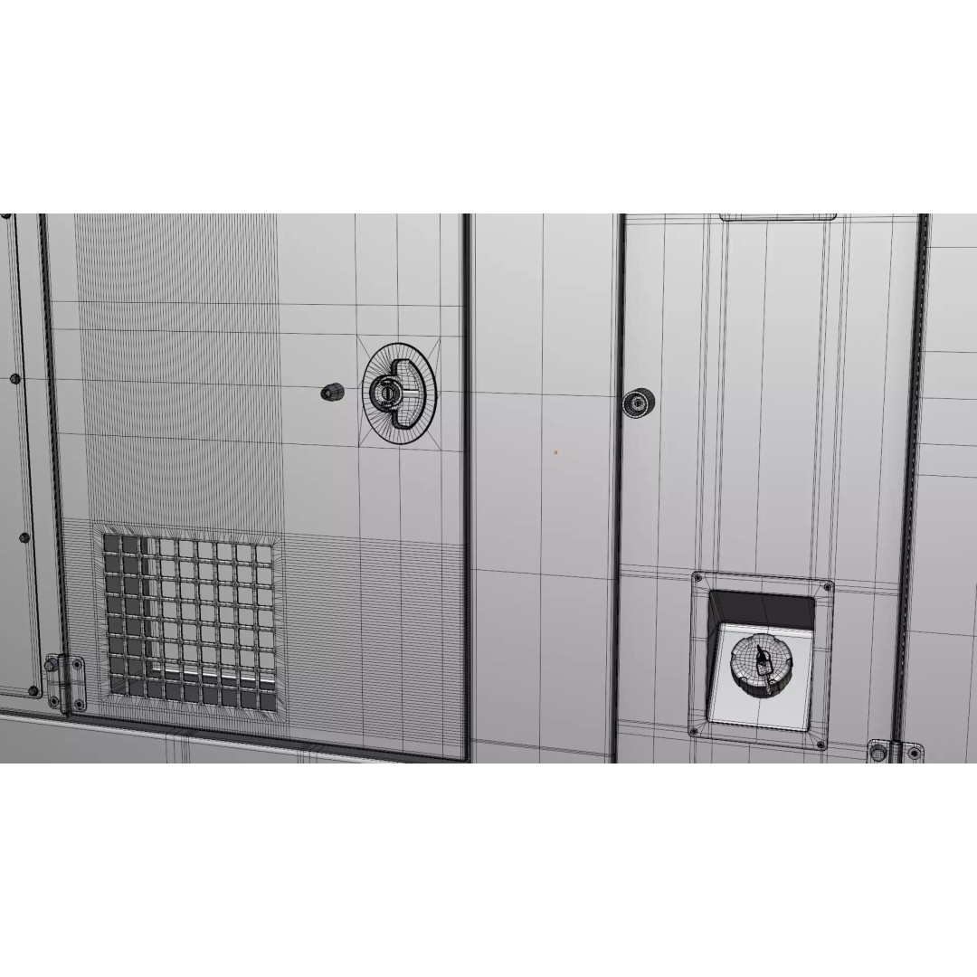 Industrial Diesel Generator 3D Model – PBR Textured, FBX, OBJ, Game-Ready