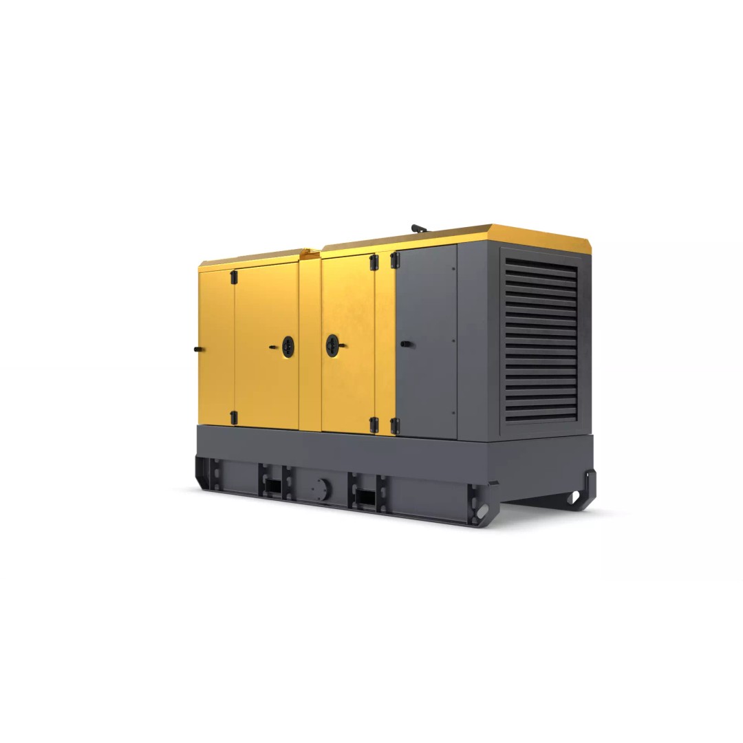 Industrial Diesel Generator 3D Model – PBR Textured, FBX, OBJ, Game-Ready - View 12