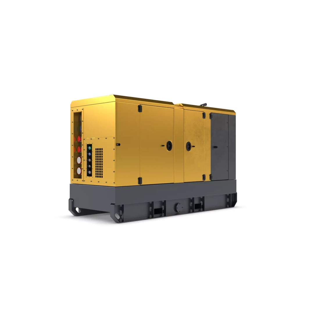 Industrial Diesel Generator 3D Model – PBR Textured, FBX, OBJ, Game-Ready - View 14